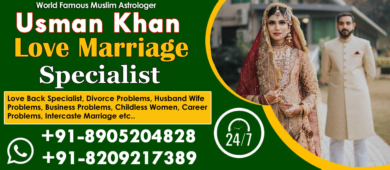 World Famous Astrologer Usman Khan +91-8905204828 , +91-8209217389