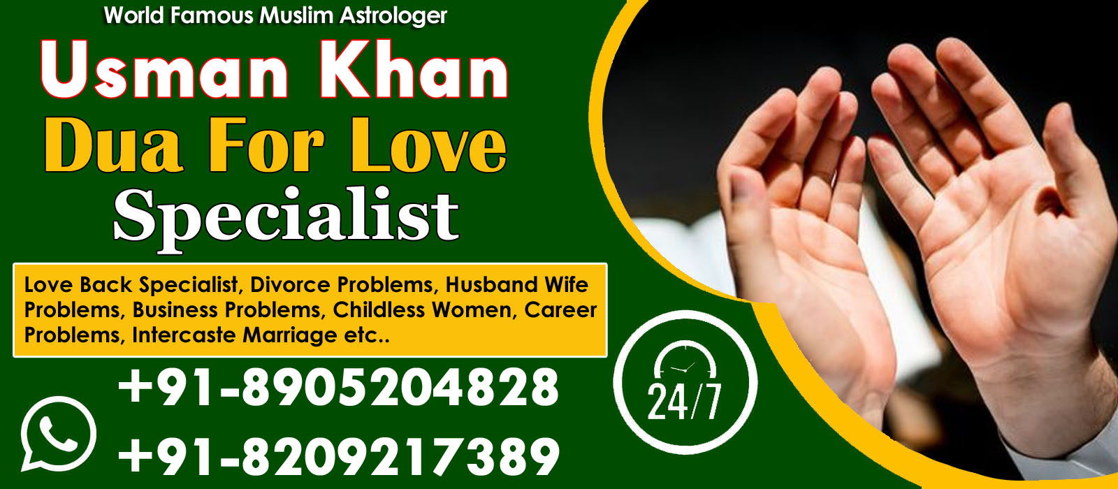 World Famous Astrologer Usman Khan +91-8905204828 , +91-8209217389